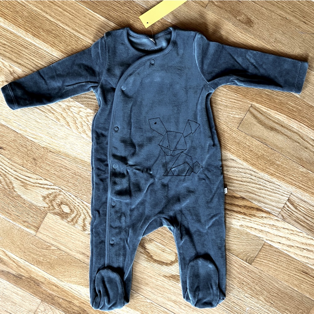 Mori Baby One Piece Gray Pajama Size 6-9mo